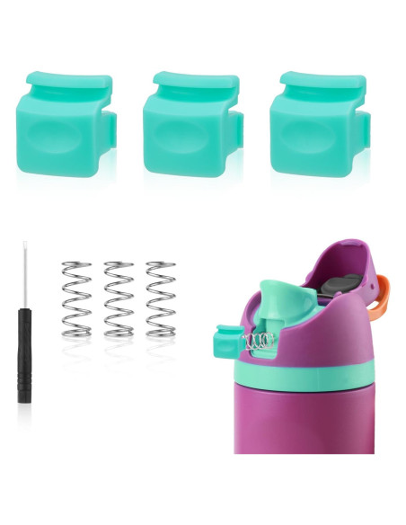 3 Botones de Reemplazo Cian para Botellas Owala FreeSip 16-40oz