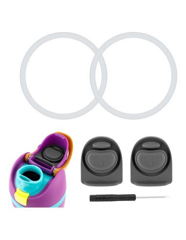 2 Tapones y 2 Anillos de Sello Gosknor para Botellas Owala