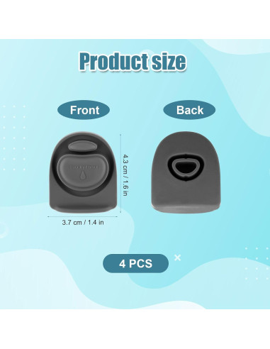 4 Tapones de Silicona Repuesto Gosknor para Owala FreeSip