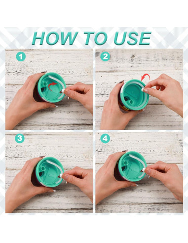 6 Popotes Reemplazo Owala FreeSip 24/32 oz + Gaskets y Cepillo