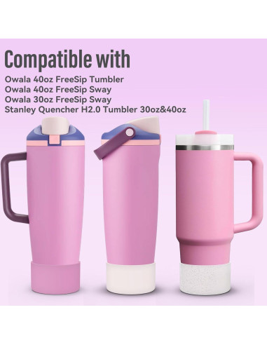 Botas de Silicona BonneChance para Owala 30oz y 40oz Antideslizantes