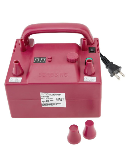 Bomba de Aire Eléctrica OriGlam para Globos 800W Doble Boquilla