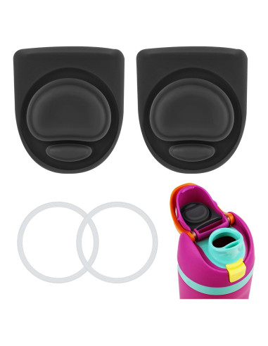 4 Piezas Anillos y Tapones de Silicona PEUTIER para Owala