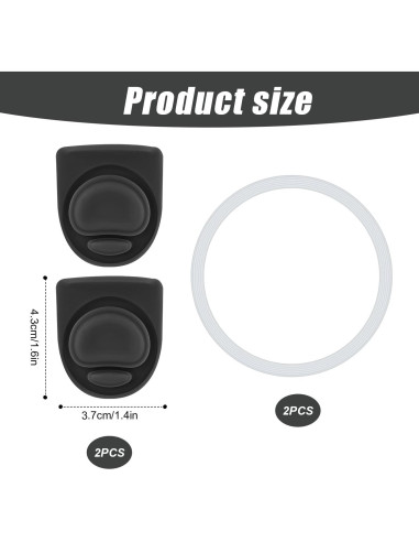 4 Piezas Anillos y Tapones de Silicona PEUTIER para Owala