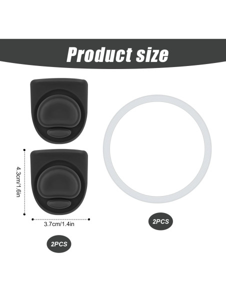 4 Piezas Anillos y Tapones de Silicona PEUTIER para Owala