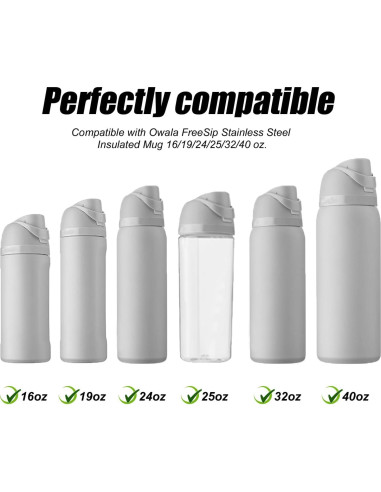 4 Piezas Anillos y Tapones de Silicona PEUTIER para Owala