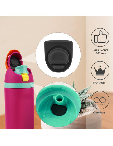 4 Piezas Anillos y Tapones de Silicona PEUTIER para Owala