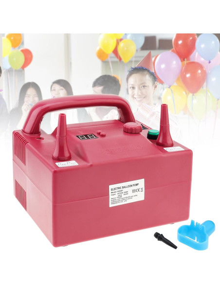 Bomba de Aire Eléctrica OriGlam para Globos 800W Doble Boquilla