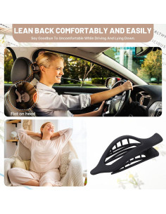 Pinzas para el cabello AWAYTR - 6 piezas mate planas 11.68 cm 2