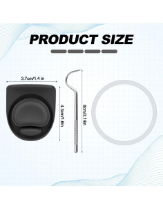 9 Piezas Repuesto Botella Owala FreeSip Silicona BPA Libre 2