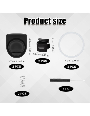 7 Piezas Repuestos Owala FreeSip - Anillos y Tapones