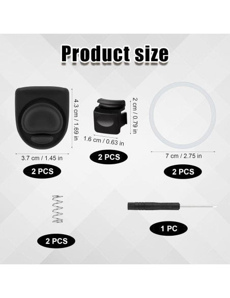 7 Piezas Repuestos Owala FreeSip - Anillos y Tapones