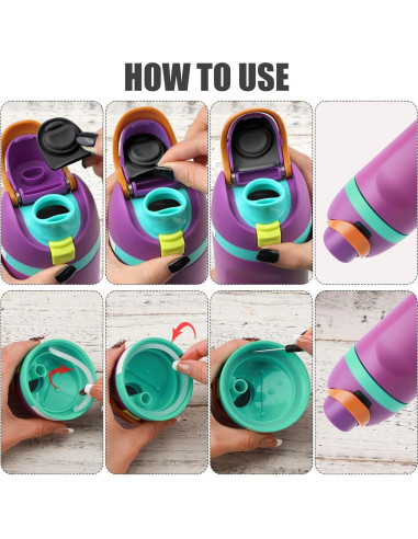 7 Piezas Repuestos Owala FreeSip - Anillos y Tapones