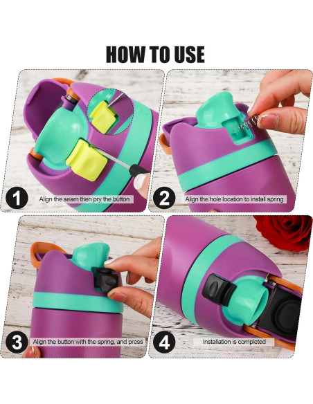 7 Piezas Repuestos Owala FreeSip - Anillos y Tapones