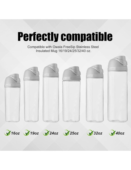 7 Piezas Repuestos Owala FreeSip - Anillos y Tapones