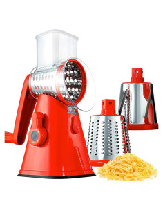 Rallador de Queso Rotativo EMSON con 3 Cuchillas Intercambiables