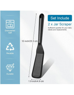 Espátulas de Silicona Zopeal 2 Piezas 5x25.4cm Antiadherente 2