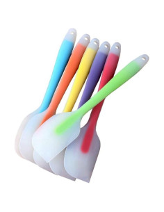 6 Espátulas de Silicona TOUGS 28 cm Resistentes al Calor