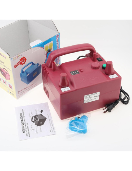 Bomba de Aire Eléctrica OriGlam para Globos 800W Doble Boquilla