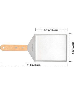 Espátula de Acero Inoxidable Skyflame 15x12.7cm para BBQ 2