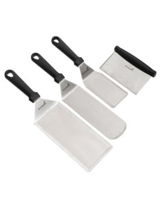 Juego de Espátulas de Acero Inoxidable Anmarko - 4 Piezas