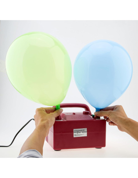 Bomba de Aire Eléctrica OriGlam para Globos 800W Doble Boquilla