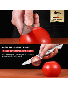 Cuchillo de Pelar MAD SHARK 8.89 cm Acero Inoxidable Ergonómico 2