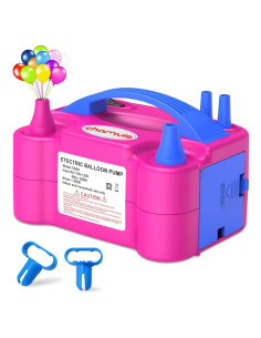 Bomba de Globo Eléctrica Chamvis 110V 600W Doble Boquilla