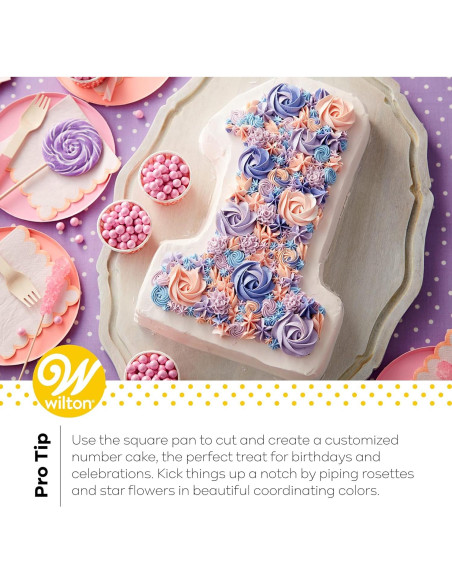 Sartén Cuadrada de Aluminio Wilton 30.48 cm para Pasteles y Brownies