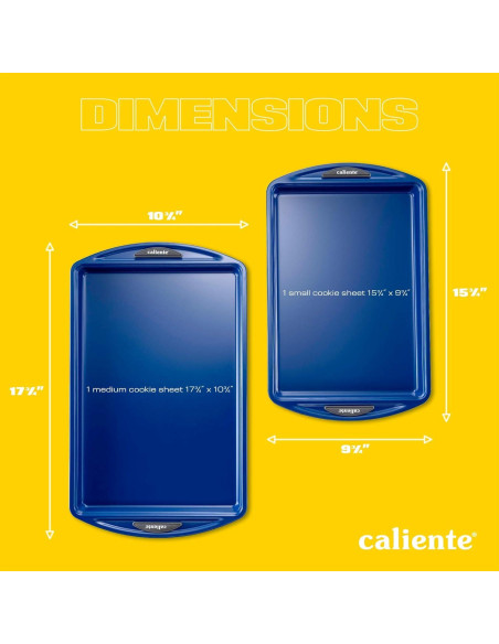 Juego de Bandejas para Hornear Antiadherentes Caliente 2 Piezas