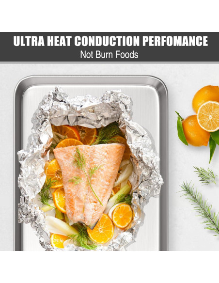 Juego de 2 bandejas para hornear 22.86 cm Umite Chef acero inoxidable