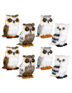 Juguete de Búho de Peluche HyDren 8 Piezas 8 cm Suave