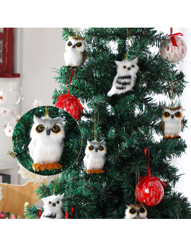 Juguete de Búho de Peluche HyDren 8 Piezas 8 cm Suave