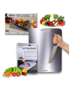 Tabla de Cortar ZERFORCE de Acero Inoxidable 30x20 cm