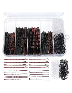 Kit de Horquillas y Gomas para el Cabello Obeoby 460 Pcs