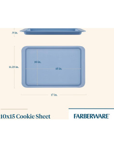Bandeja para Galletas Farberware Easy Solutions 25.4x38.1cm Azul 2