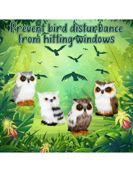 Juguete de Búho de Peluche HyDren 8 Piezas 8 cm Suave