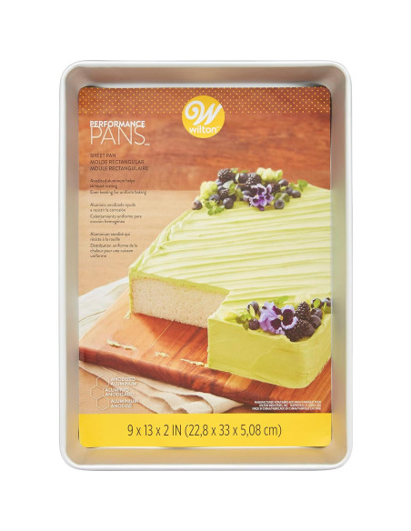 Bandeja Rectangular de Aluminio Wilton 22.86x33.02 cm Sin PFAS