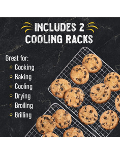 Rejilla de Enfriamiento Checkered Chef Acero Inoxidable 2 Pzas 20.3x29.8cm 2