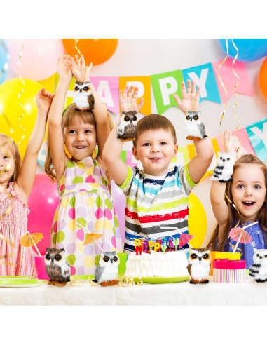 Juguete de Búho de Peluche HyDren 8 Piezas 8 cm Suave