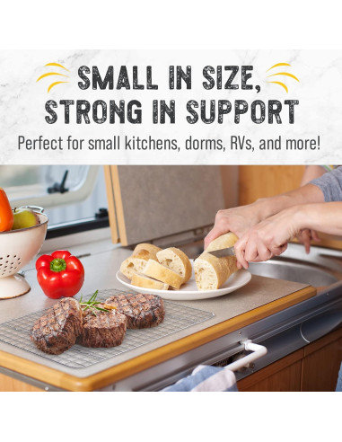 Rejilla de Enfriamiento Checkered Chef Acero Inoxidable 2 Pzas 20.3x29.8cm