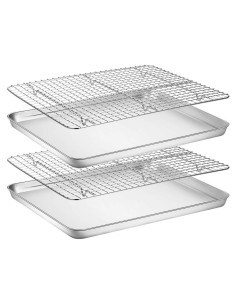 Juego de bandejas para hornear Wildone 45.7x33 cm acero inoxidable