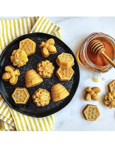 Molde para Hornear Nordic Ware Busy Bee Bitelet 1.75 Tazas