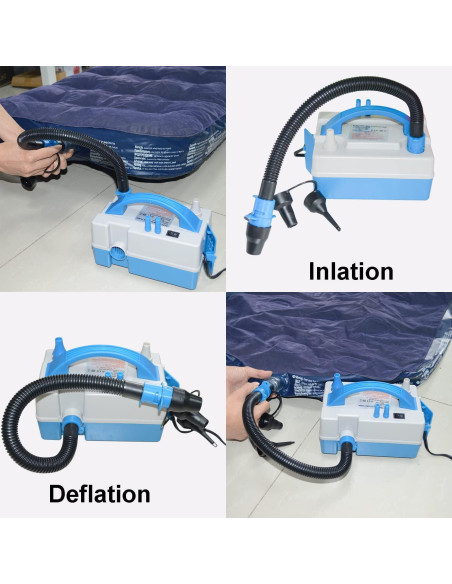 Bomba de Globo Eléctrica Multifuncional QUELIEN 600W Azul Bomba de Globo Eléctrica Multifuncional QUELIEN 600W Azul