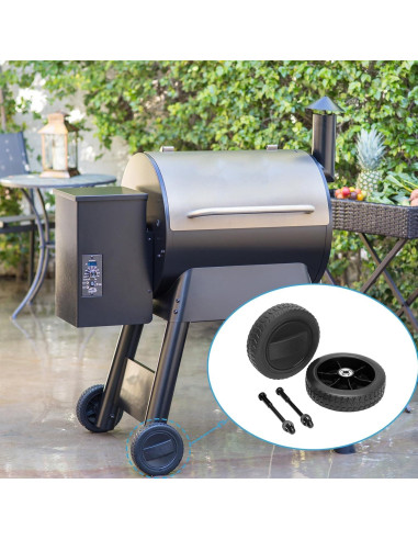 Rueda de Parrilla Traeger KIT0138 7" Plástico Negro 2-Pack