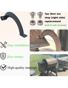 Parada de puerta de tapa de parrilla Haiouus BCA002 derecha 2