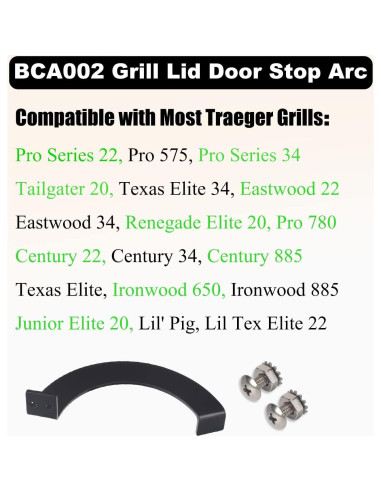 Parada de puerta de tapa de parrilla Haiouus BCA002 derecha