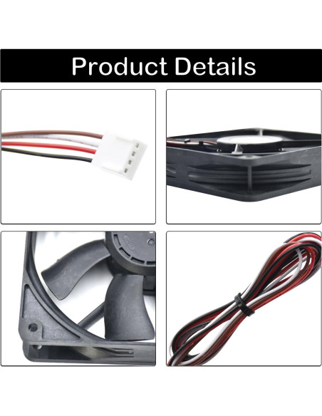 Motor de Ventilador de Inducción WKBQB KIT0411 12V 0.86A para Parrillas Traeger