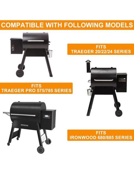 Paquete de 30 forros de bandeja de goteo Traeger BAC407