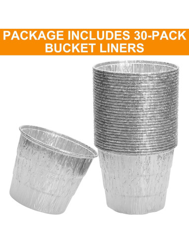 Paquete de 30 forros de bandeja de goteo Traeger BAC407